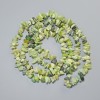 خرزات من السربنتين حجر طبيعي شظايا، قطر 8x4mm+-، طول 80cm+- على خيط