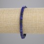 سوار لازورد مكعب 4.5×4.5مم±، الطول 18سم± مطاطي
