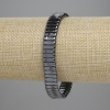 سوار هيماتيت وصلة 3x10mm+-، الطول 18cm+- مطاطي