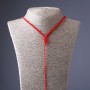 حبل للرقبة أحمر 60cm