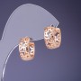 أقراط Xuping 15x7mm "مطلية بالذهب 18K"