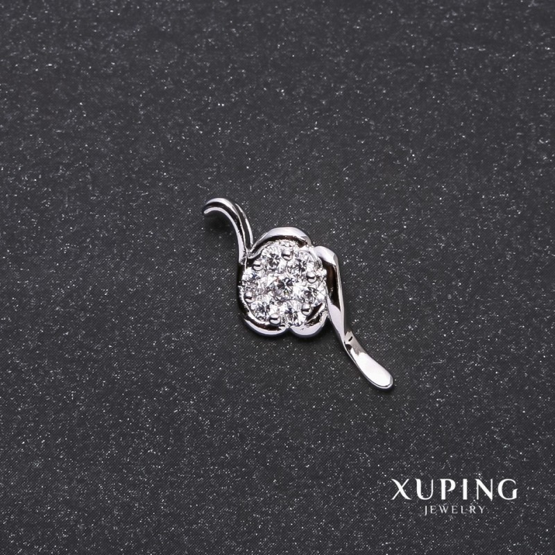 قلادة Xuping «لفّة» 10×24مم روديوم