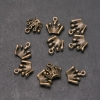 إكسسوار معلاق تاج، القطر 12mm، الطول 13mm in-، القطر 1,5mm تعبئة 20g. 28 قطعة (+ -)