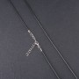 السعر للعبوة /10 قطع. حبل للقلائد «مشمّع»، القطر 1,5 mm، الطول 60-68cm أسود