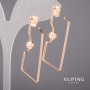 أقراط Xuping 39مم مطلية بالذهب 18K