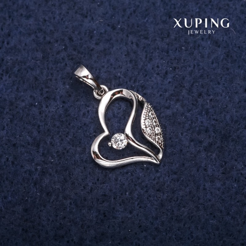 قلادة Xuping قلب 15×18×23mm روديوم