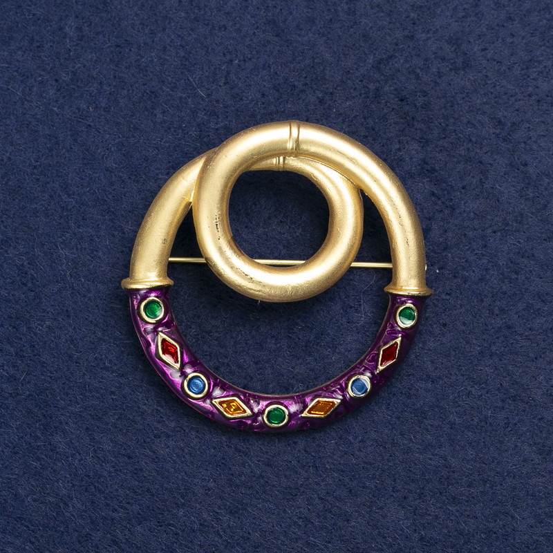 بروش Aktsent معدن ذهبي ومينا 45mm +