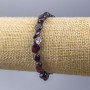سوار العقيق الأحمر (غارنت) حجر طبيعي مصقول، القطر 8×7مم±، الطول 18سم (مطاطي)
